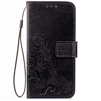Puzdro pre Huawei Y5p (2020) - Quatrefoil, čierne