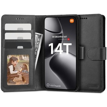 Flipové puzdro Tech-Protect Wallet pre Xiaomi 14T - Black
