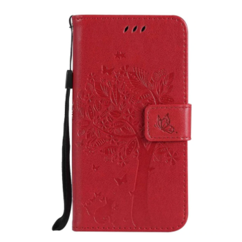 Kryt na mobil Xiaomi Redmi 10 2022 - Mačka a strom, červený