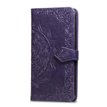 Knižný obal pre Xiaomi Redmi Note 13 Pro 4G - Ornament, fialový