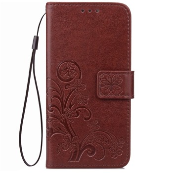 Puzdro pre Xiaomi Redmi Note 6 - Quatrefoil, hnedé