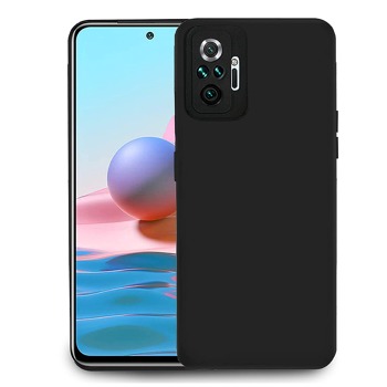 Čierny silikónový kryt pre Xiaomi Redmi Note 10 Pro