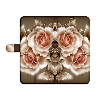 Obal na knihu pre Honor 7 Lite - Golden Rose