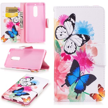 Magnetické puzdro pre Nokia 3.1 - Butterflies