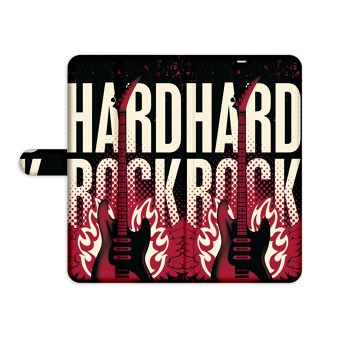 Puzdro typu kniha pre Nokia 5.1 - Hard rock