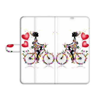 Flipové puzdro pre Realme 7 5G - Dievča na bicykli