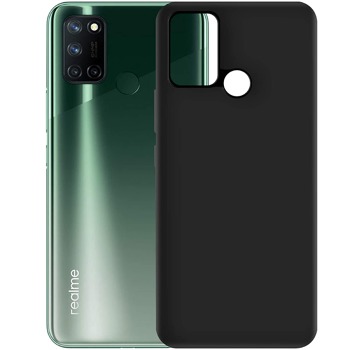 Čierny silikónový kryt pre Realme 7I
