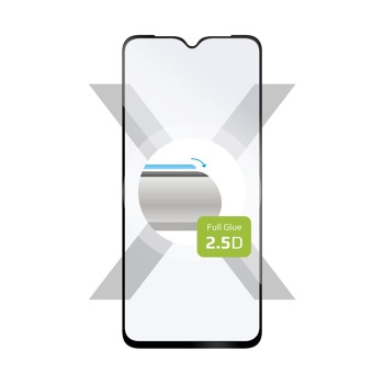 Ochranné tvrdené sklo FIXED Full-Cover pre Vivo Y55 5G, lepidlo na celý displej, čierne