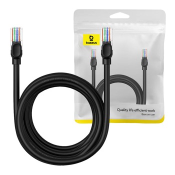 Sieťový kábel Baseus Ethernet CAT5, 5 m (čierny)
