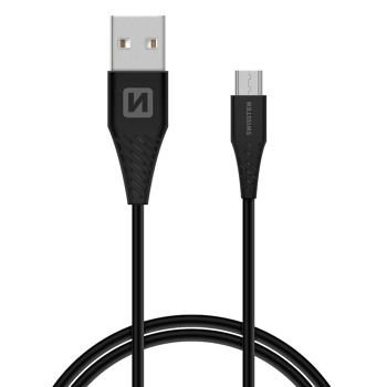 DÁTOVÝ KÁBEL SWISSTEN USB / MICRO USB 1,5 M ČIERNY (6,5 mm)