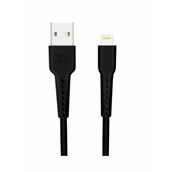 DÁTOVÝ KÁBEL SWISSTEN USB / LIGHTNING 1,0 M ČIERNY