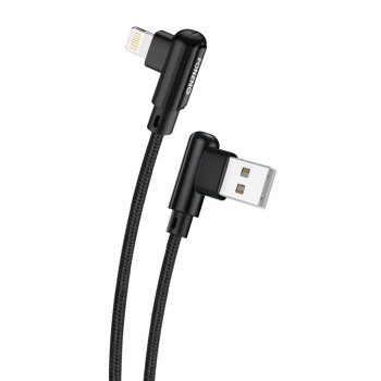 Uhlový kábel USB na Lightning Foneng X70, 3A, 1 m (čierny)