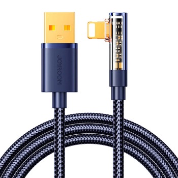 Joyroom S-UL012A6 USB-A/osvetlenie/1,2 m uhlový kábel (modrý)