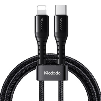 Mcdodo CA-5630 Kábel USB-C na Lightning, 36 W, 0,2 m (čierny)