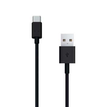 Nabíjací kábel USB-C - čierny, 1 m 2,1 A