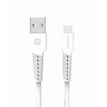 DÁTOVÝ KÁBEL SWISSTEN USB/USB-C BIELY 1,2 M (VLASTNÝ PREDAJ)