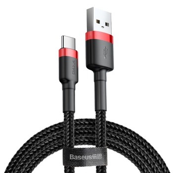 Kábel Baseus Cafule USB-C 2A 2 m (červeno-čierny)