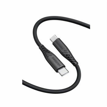 DÁTOVÝ KÁBEL SWISSTEN SOFT SILICONE USB-C / USB-C 0,4 M ČIERNY