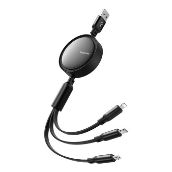 Kábel 3v1 USB na USB-C / Lightning / Micro USB, Mcdodo CA-7256, 3,5 A, 1,2 m (čierny)