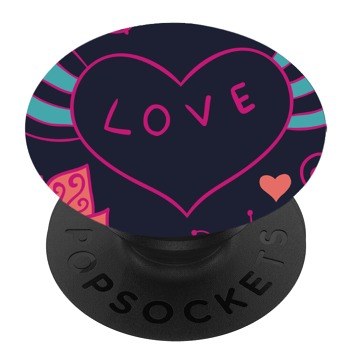 Čierny popsocket so vzorom
