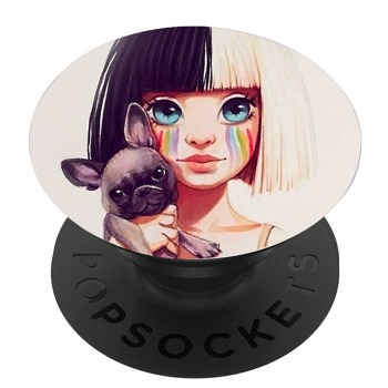 Čierny popsocket so vzorom