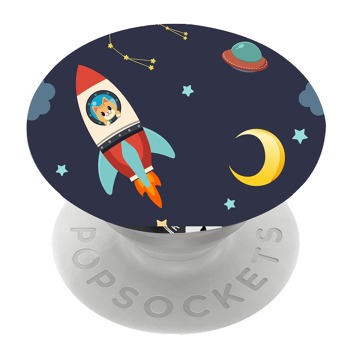 Biely popsocket so vzorom