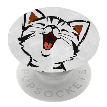 Biely popsocket so vzorom