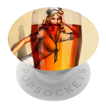 Biely popsocket so vzorom