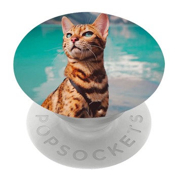 Biely popsocket so vzorom