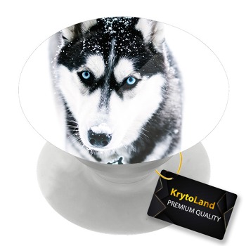 Prémiový biely popsocket so vzorom
