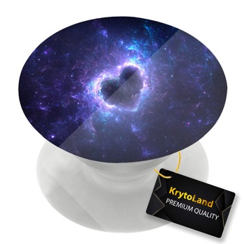 Prémiový biely popsocket so vzorom