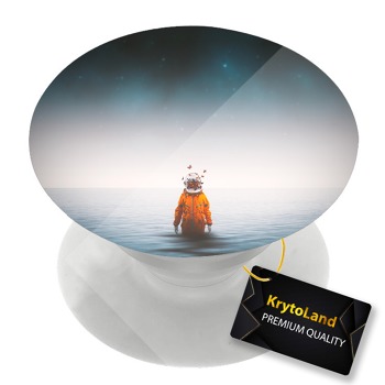 Prémiový biely popsocket so vzorom