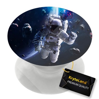 Prémiový biely popsocket so vzorom