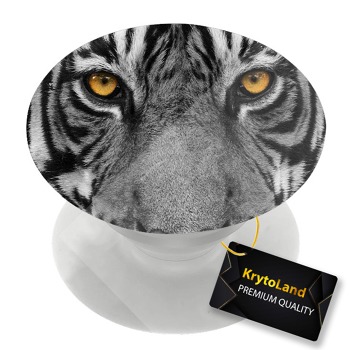 Prémiový biely popsocket so vzorom