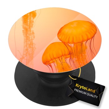 Prémiový čierny popsocket so vzorom