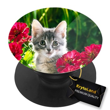 Prémiový čierny popsocket so vzorom