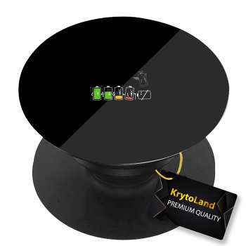 Prémiový čierny popsocket so vzorom