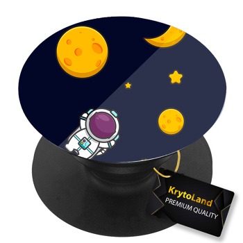 Prémiový čierny popsocket so vzorom