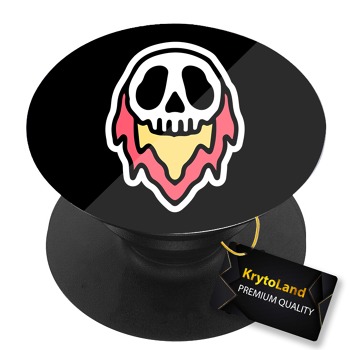 Prémiový čierny popsocket so vzorom