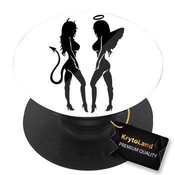 Prémiový čierny popsocket so vzorom