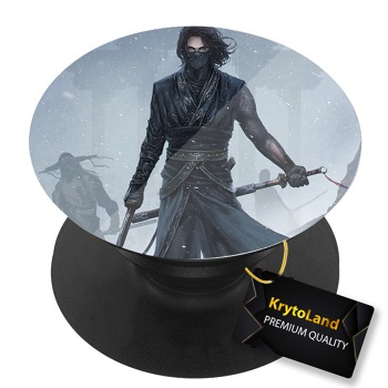 Prémiový čierny popsocket so vzorom