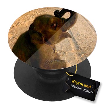 Prémiový čierny popsocket so vzorom