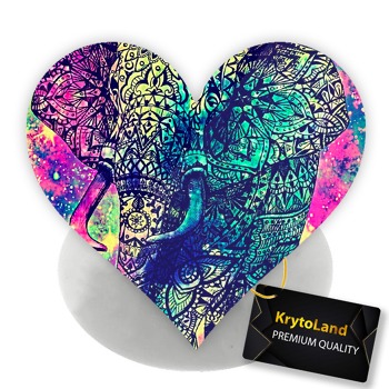 Prémiový biely popsocket srdce so vzorom