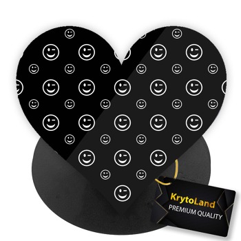 Prémiový čierny popsocket srdce so vzorom