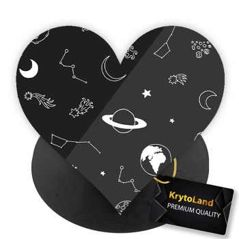 Prémiový čierny popsocket srdce so vzorom