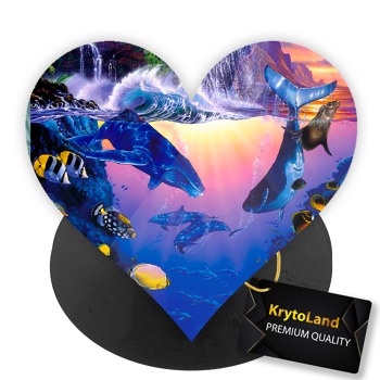 Prémiový čierny popsocket srdce so vzorom