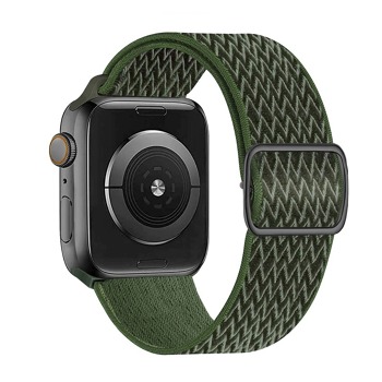 SWISSTEN RING PRE APPLE WATCH NYLON 38 / 40 / 41 mm KHAKI (so zapínaním)