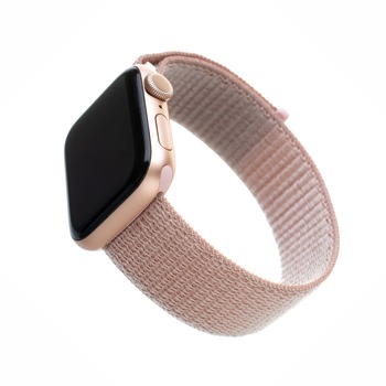 Nylonový remienok FIXED pre Apple Watch 42/44/45/49 mm, ružové zlato
