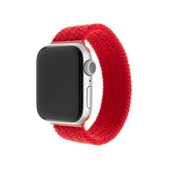 Nylonový remienok FIXED pre Apple Watch 38/40/41 mm, veľkosť XS, červený