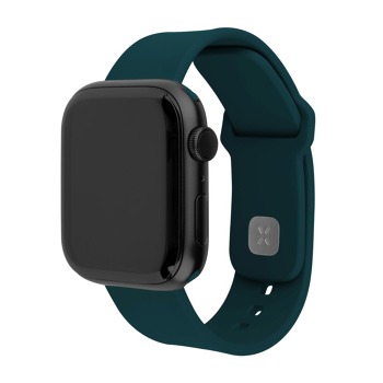 Sada silikónových športových remienkov FIXED pre Apple Watch 42/44/45/46 mm, tmavozelená